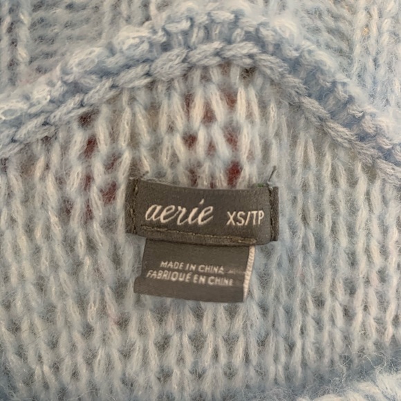 OVERSIZED light blue sweater - Picture 4 of 4